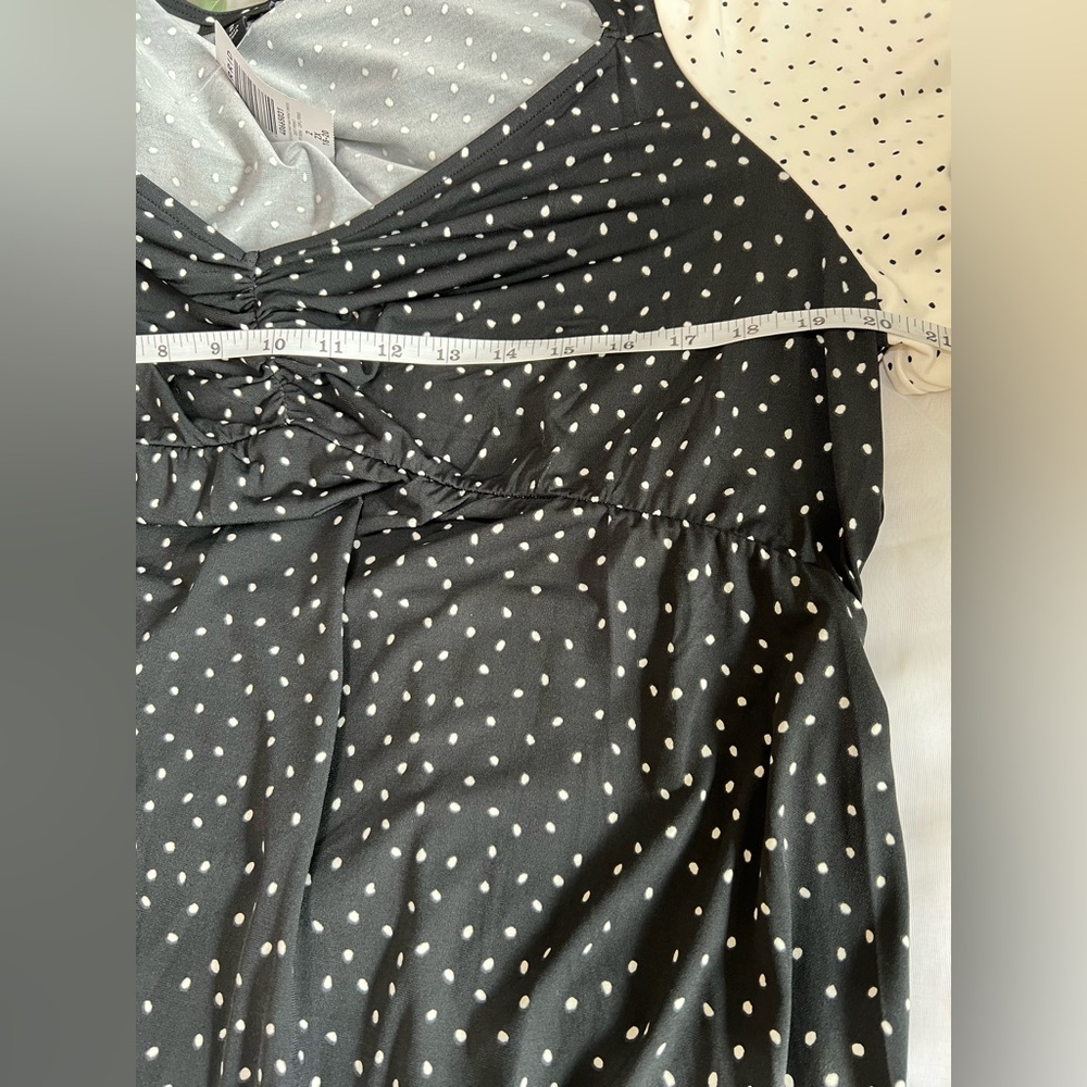 NWT Torrid Maxi Studio Knit Mix Print Polka Dot Block Color Dress Size 2X - Picture 8 of 12